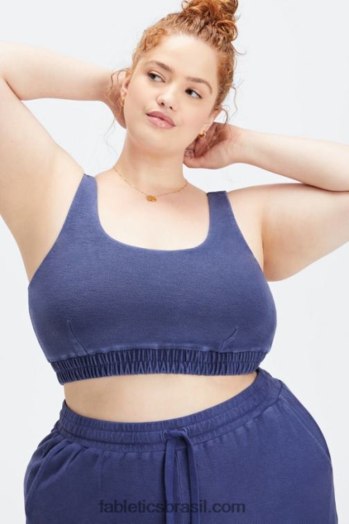 Fabletics cobalto profundo/babosa 420HR1592 sutiã de lã nala mulheres