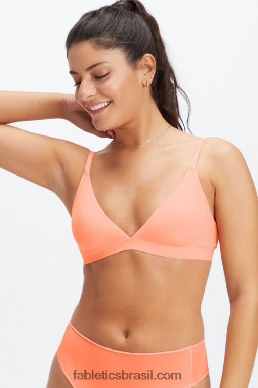 Fabletics coral 420HR1541 bralette triângulo de toque fino mulheres