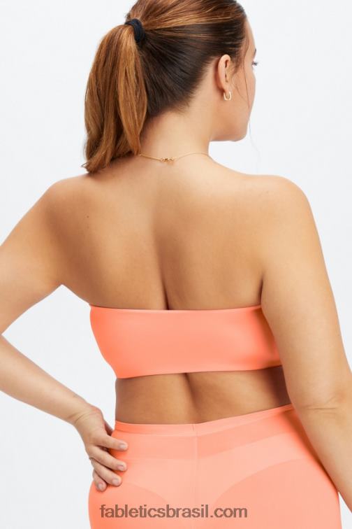 Fabletics coral 420HR1566 bralette bandeau de toque fino mulheres