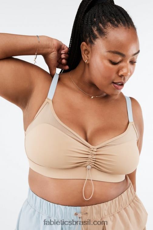 Fabletics deserto/pedra azul 420HR1634 sutiã esportivo makayla de baixo impacto mulheres
