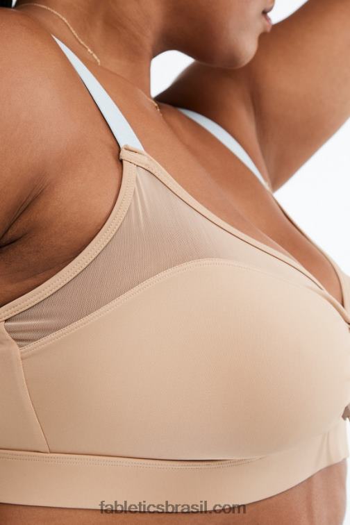 Fabletics deserto/pedra azul 420HR1634 sutiã esportivo makayla de baixo impacto mulheres