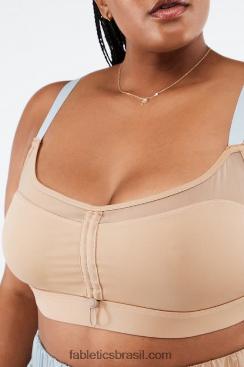 Fabletics deserto/pedra azul 420HR1634 sutiã esportivo makayla de baixo impacto mulheres