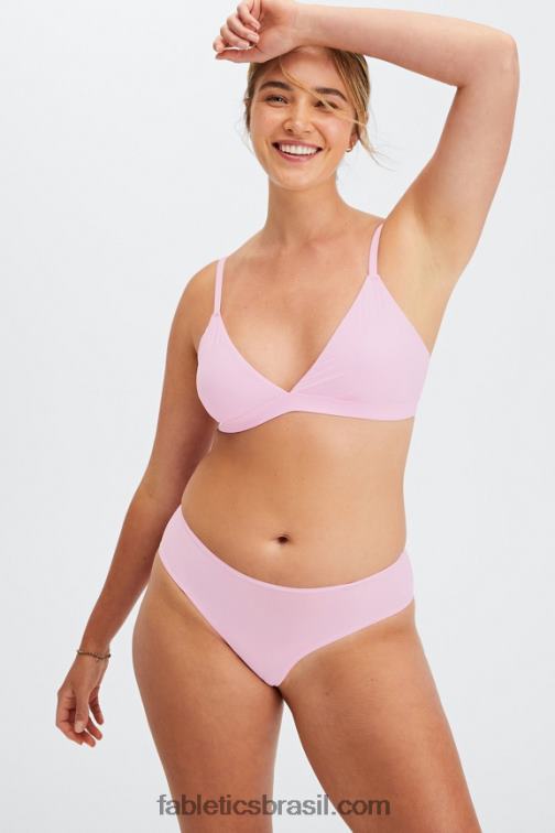 Fabletics docinho rosa 420HR1539 bralette triângulo de toque fino mulheres