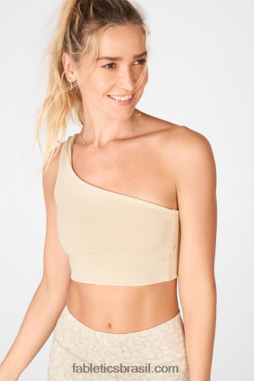 Fabletics frio/creme folhado 420HR1680 harlow sutiã esportivo reversível de um ombro mulheres