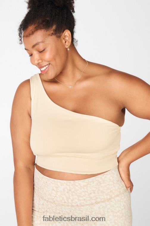 Fabletics frio/creme folhado 420HR1681 harlow sutiã esportivo reversível de um ombro mulheres
