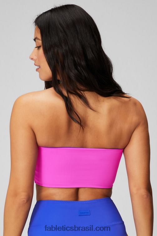 Fabletics fuga real/rosa extrema 420HR1504 top de banho cai-cai multiuso mulheres