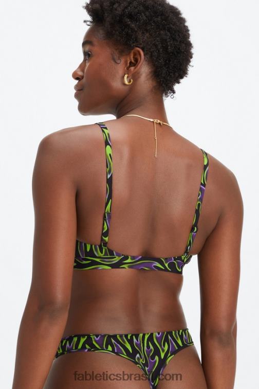 Fabletics garota brilhante 420HR1537 bralette triângulo de toque fino mulheres