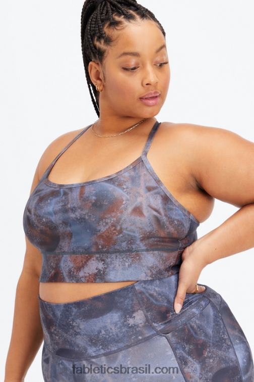 Fabletics interestelar/pó azul 420HR1581 sutiã reversível emersyn mulheres