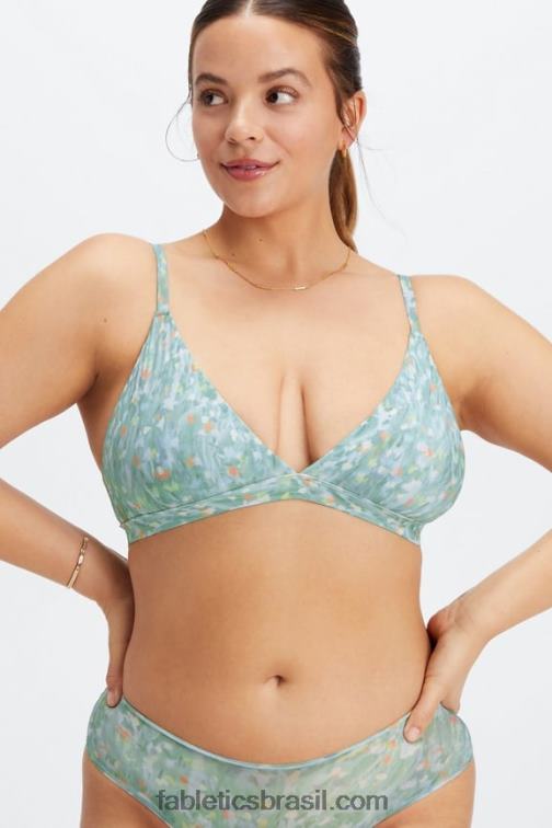 Fabletics jardim luz do dia 420HR1542 bralette triângulo de toque fino mulheres