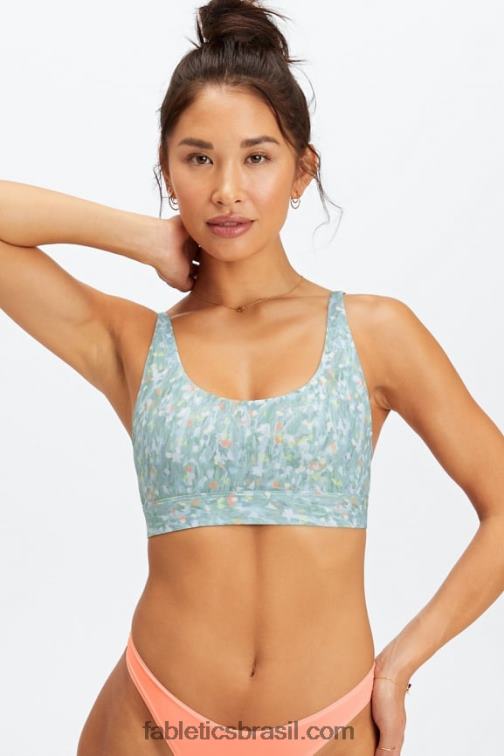 Fabletics jardim luz do dia 420HR1573 bralette decote canoa de toque fino mulheres