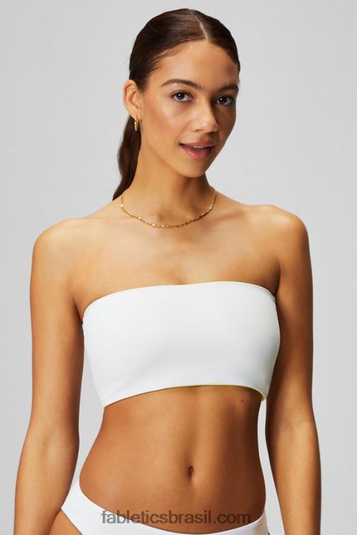 Fabletics limão azedo/branco clássico 420HR1505 top de banho cai-cai multiuso mulheres