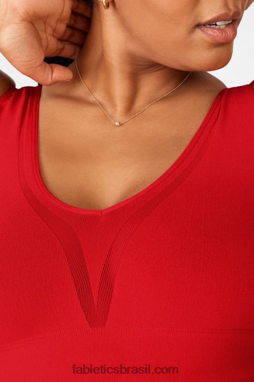 Fabletics maçã vermelha 420HR1661 Katrina sutiã esportivo de baixo impacto mulheres