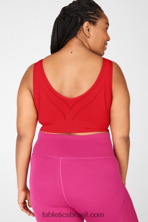Fabletics maçã vermelha 420HR1661 Katrina sutiã esportivo de baixo impacto mulheres