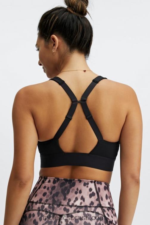 Fabletics preto 420HR1459 sutiã o dia todo todos os dias 99 mulheres
