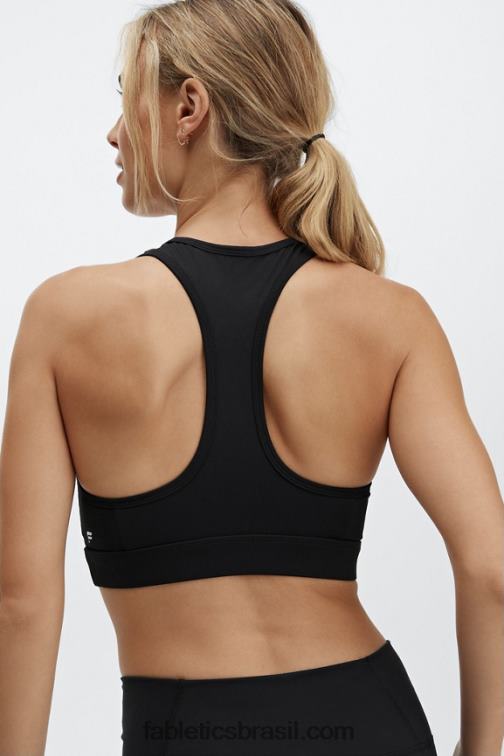 Fabletics preto 420HR1490 sutiã esportivo de baixo impacto mulheres