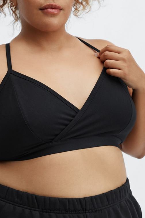 Fabletics preto 420HR1559 bralette com costas nadador mulheres