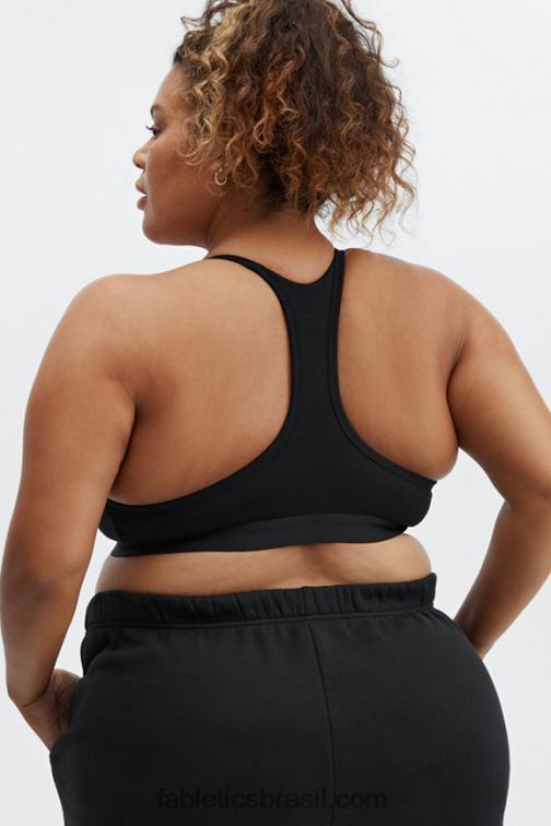 Fabletics preto 420HR1559 bralette com costas nadador mulheres