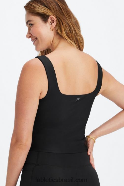 Fabletics preto 420HR1563 tanque de sutiã embutido lydia mulheres