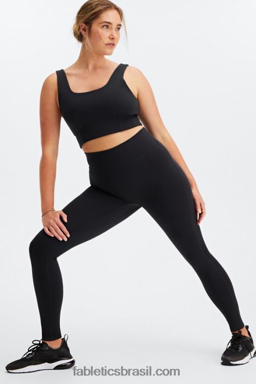 Fabletics preto 420HR1597 sutiã esportivo de outono de baixo impacto mulheres