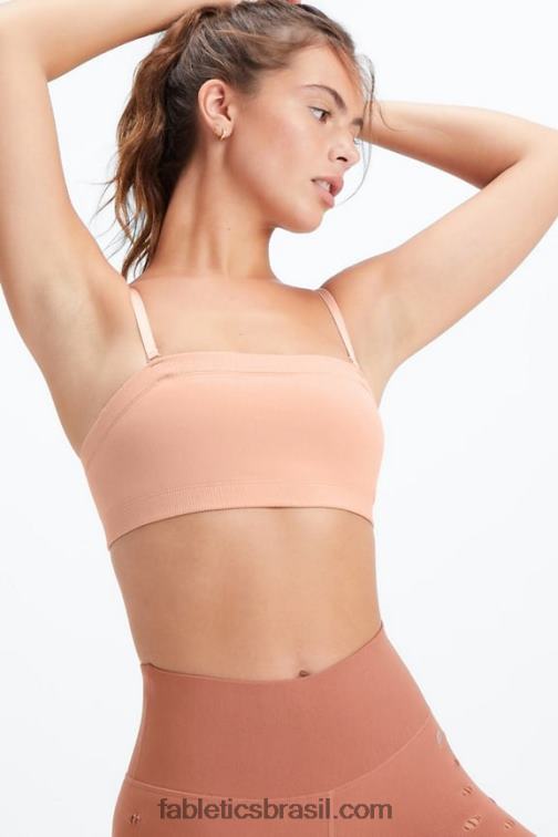 Fabletics sândalo 420HR1578 Camilla Sculptbandeau de malha mulheres