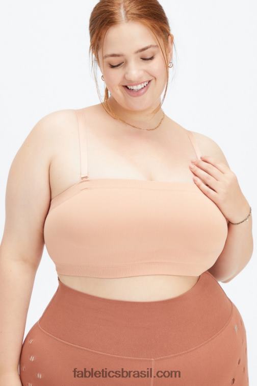 Fabletics sândalo 420HR1579 Camilla Sculptbandeau de malha mulheres
