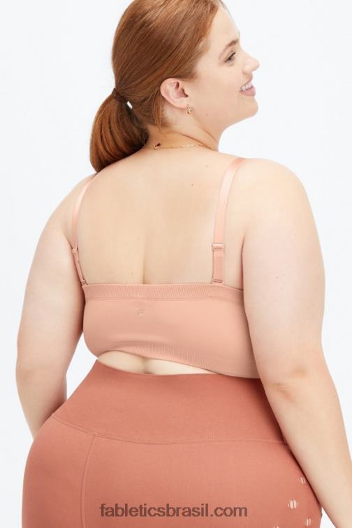 Fabletics sândalo 420HR1579 Camilla Sculptbandeau de malha mulheres