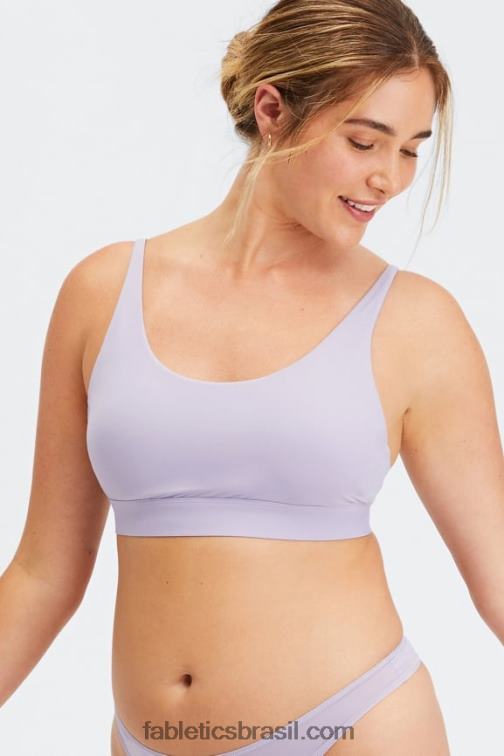Fabletics sombra 420HR1577 bralette decote canoa de toque fino mulheres