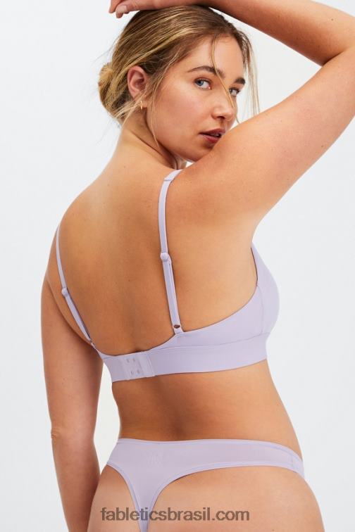 Fabletics sombra 420HR1577 bralette decote canoa de toque fino mulheres