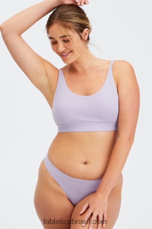 Fabletics sombra 420HR1577 bralette decote canoa de toque fino mulheres