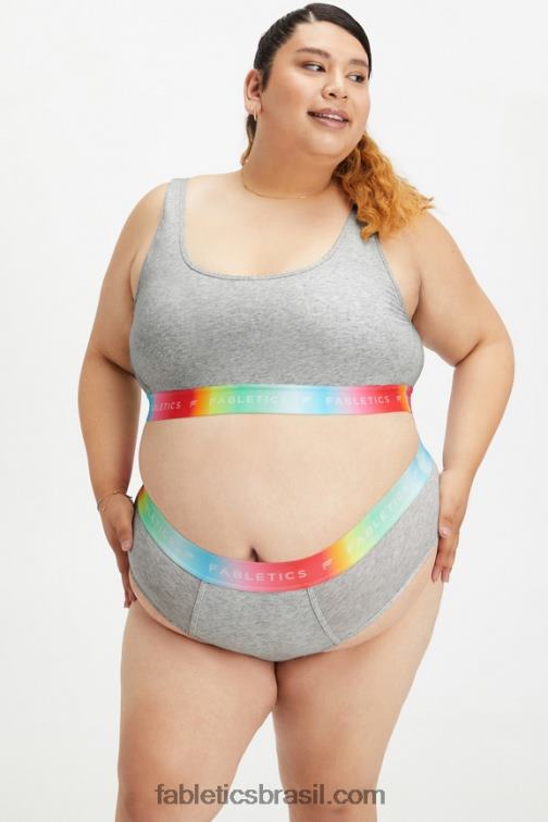 Fabletics urze cinza claro 420HR1585 bralette lounge 24 horas por dia, 7 dias por semana mulheres