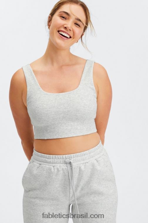 Fabletics urze cinza claro 420HR1599 sutiã esportivo de outono de baixo impacto mulheres