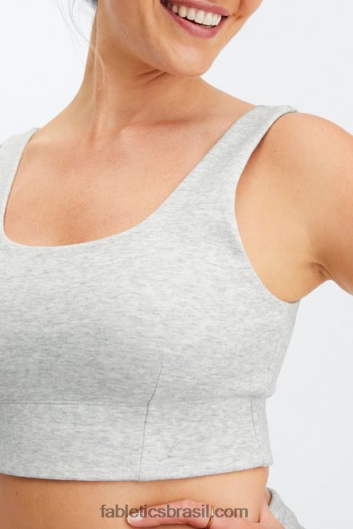 Fabletics urze cinza claro 420HR1599 sutiã esportivo de outono de baixo impacto mulheres