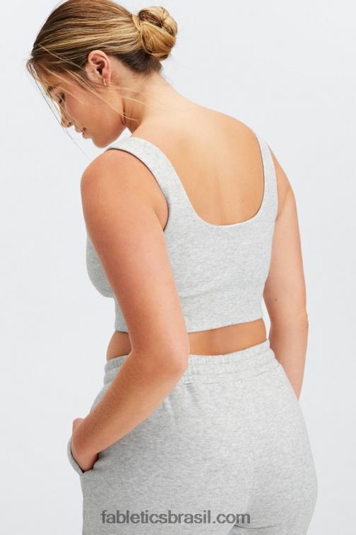 Fabletics urze cinza claro 420HR1599 sutiã esportivo de outono de baixo impacto mulheres