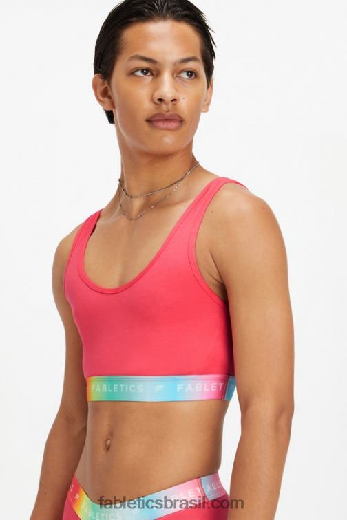 Fabletics vermelho magenta 420HR1583 bralette lounge 24 horas por dia, 7 dias por semana mulheres