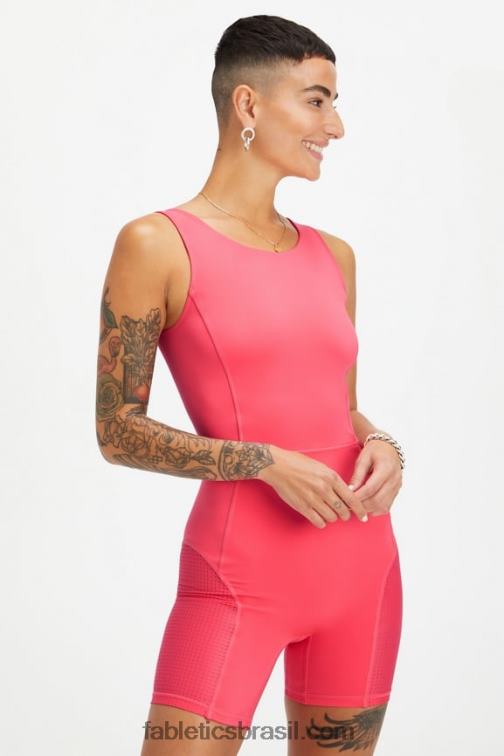 Fabletics vermelho magenta 420HR1613 macacão do orgulho brianna mulheres