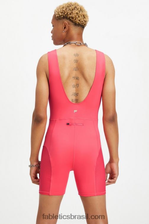 Fabletics vermelho magenta 420HR1613 macacão do orgulho brianna mulheres