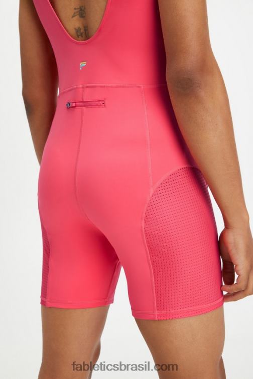Fabletics vermelho magenta 420HR1613 macacão do orgulho brianna mulheres