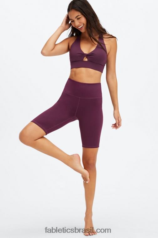 Fabletics Borgonha 420HR1713 sutiã esportivo oasis twist 107 mulheres