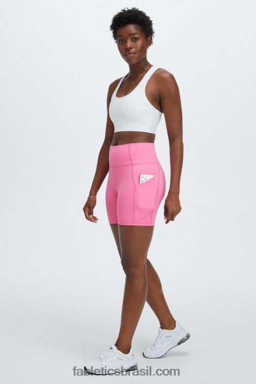 Fabletics Branco brilhante 420HR1754 sutiã esportivo de médio impacto em movimento 115 mulheres