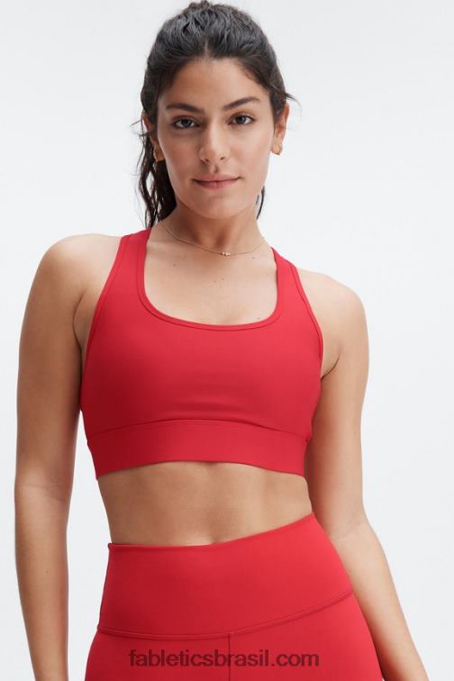 Fabletics alto vermelho 420HR1760 sutiã esportivo de médio impacto em movimento 115 mulheres