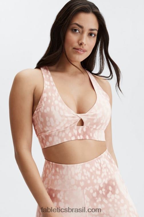 Fabletics areia manchada 420HR1718 sutiã esportivo oasis twist 108 mulheres