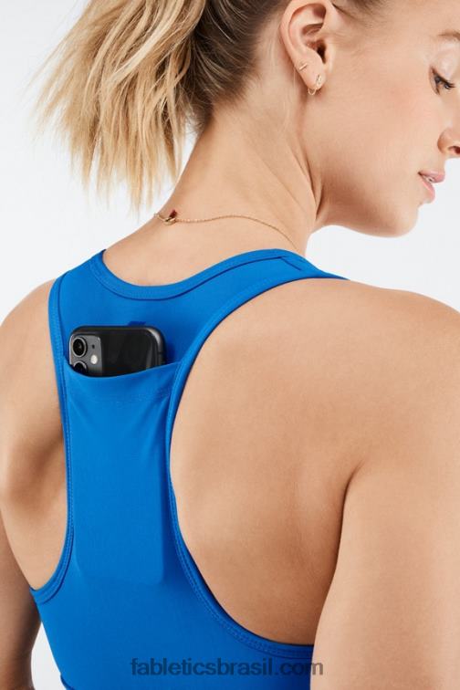 Fabletics azul elétrico 420HR1768 sutiã esportivo de médio impacto em movimento 117 mulheres
