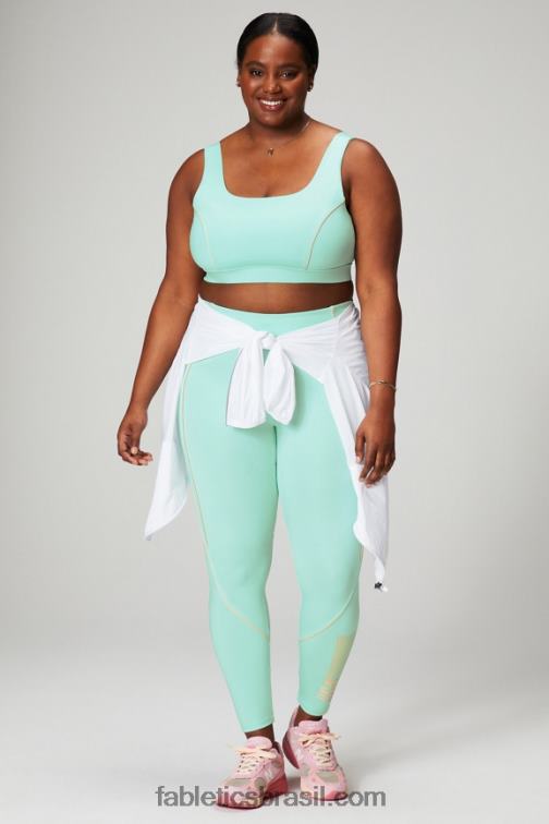 Fabletics baía enevoada/beijo de pêssego 420HR1818 sutiã esportivo de médio impacto mulheres