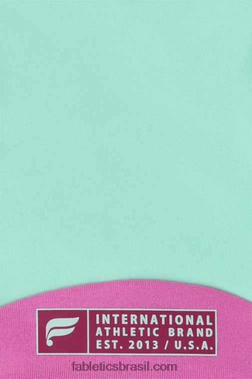 Fabletics baía enevoada/pink pop/bochechas rosadas 420HR1824 sutiã esportivo midi impacto médio para viagem 127 mulheres