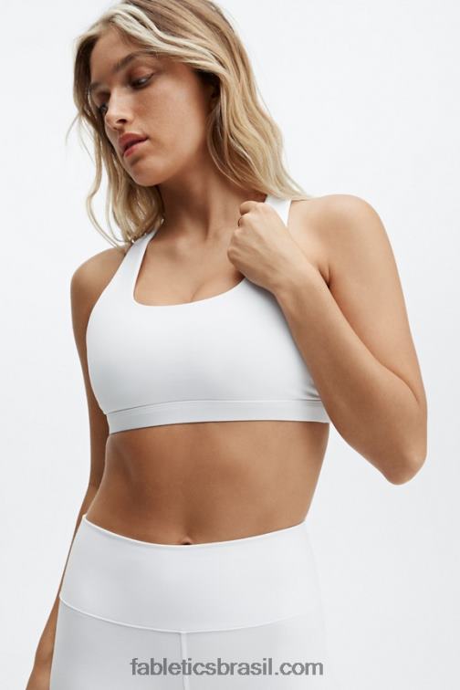 Fabletics branco/cubo de gelo multi 420HR1802 boost sutiã esportivo de médio impacto 124 mulheres