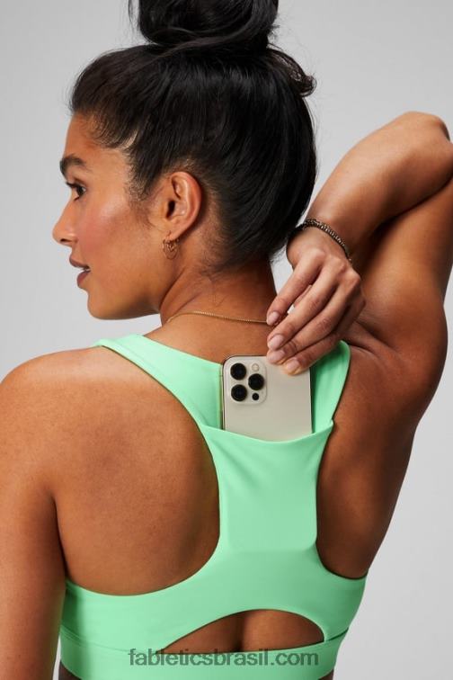 Fabletics cal açucarada 420HR1822 sutiã esportivo midi impacto médio para viagem 127 mulheres