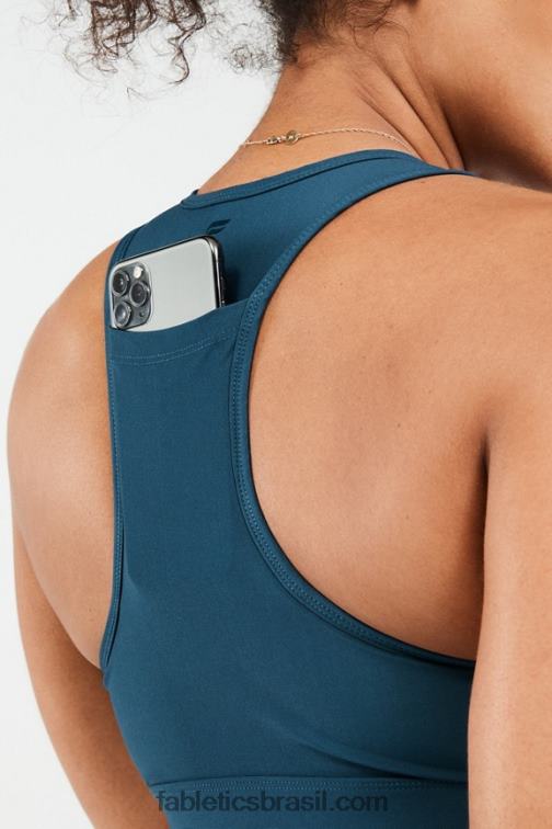 Fabletics cerceta da meia-noite 420HR1769 sutiã esportivo de médio impacto em movimento 117 mulheres