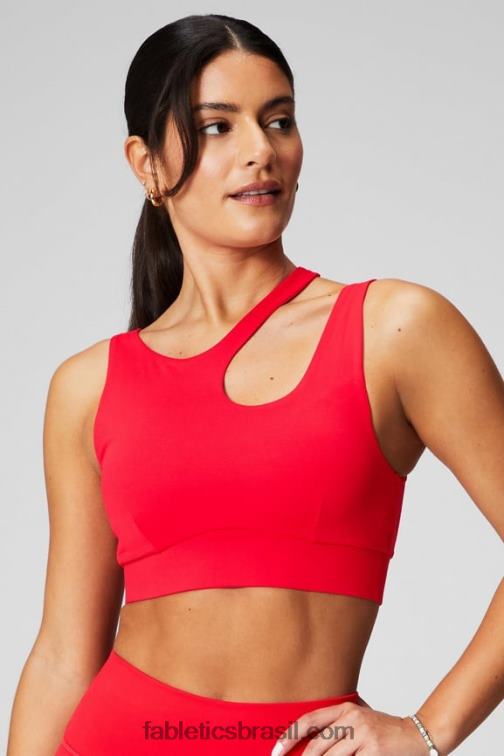 Fabletics cereja clássica 420HR1736 sutiã esportivo de médio impacto callie mulheres