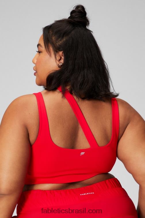 Fabletics cereja clássica 420HR1737 sutiã esportivo de médio impacto callie mulheres