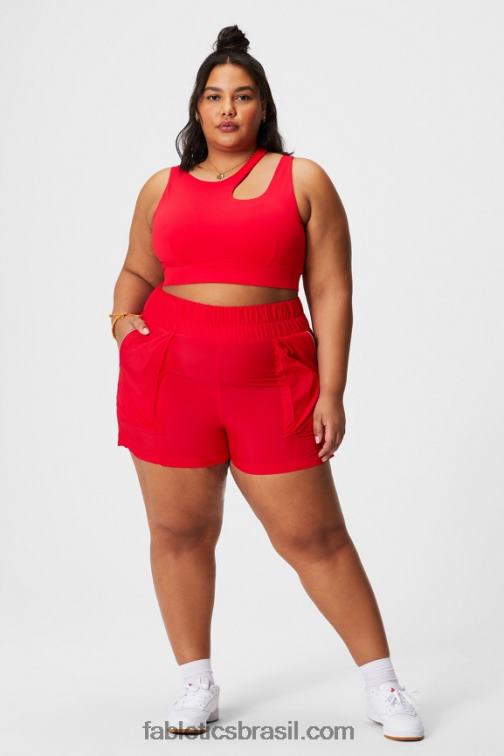Fabletics cereja clássica 420HR1737 sutiã esportivo de médio impacto callie mulheres